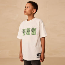 Load image into Gallery viewer, White Mandalorian Short Sleeve T-Shirt (3-12yrs)
