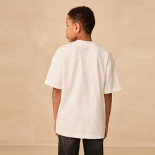 Load image into Gallery viewer, White Mandalorian Short Sleeve T-Shirt (3-12yrs)
