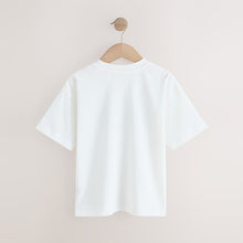 Load image into Gallery viewer, White Mandalorian Short Sleeve T-Shirt (3-12yrs)

