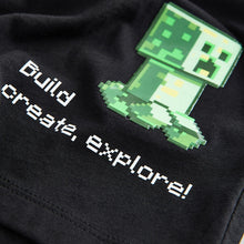 Load image into Gallery viewer, Black Gel Print Single Minecraft T-Shirt (3-12yrs)
