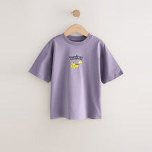 Load image into Gallery viewer, Purple Back Print Pokémon Short Sleeve T-Shirt (4-12yrs)
