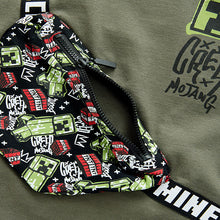 Load image into Gallery viewer, Khaki/Green Minecraft Bag T-Shirt (3-12yrs)
