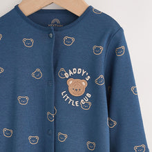Load image into Gallery viewer, Navy Daddys Little Cub Baby Family Sleepsuit (0-2yrs)
