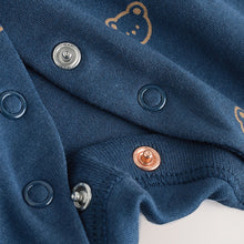 Load image into Gallery viewer, Navy Daddys Little Cub Baby Family Sleepsuit (0-2yrs)

