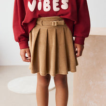 Load image into Gallery viewer, Camel Brown Cord Skirt (3-12yrs)
