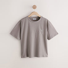 Load image into Gallery viewer, Lilac Purple Short Sleeve Embellished Bow T-Shirt
