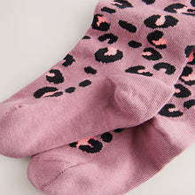 Load image into Gallery viewer, Purple Cotton Rich Animal Print Tights
