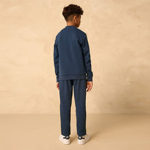 Load image into Gallery viewer, Navy Smart Jersey Bomber Jacket and Joggers Set (3-11yrs)
