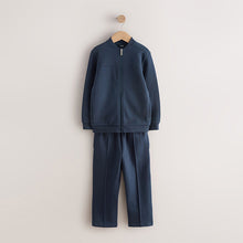 Load image into Gallery viewer, Navy Smart Jersey Bomber Jacket and Joggers Set (3-11yrs)

