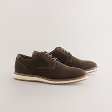 Load image into Gallery viewer, Brown Wedge Derby Shoes

