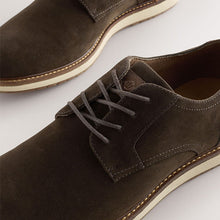 Load image into Gallery viewer, Brown Wedge Derby Shoes
