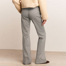 Load image into Gallery viewer, Mono Check Ponte Flared Trousers
