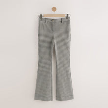 Load image into Gallery viewer, Mono Check Ponte Flared Trousers
