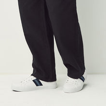 Load image into Gallery viewer, White Side Stripe Smart Casual Trainers
