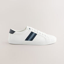 Load image into Gallery viewer, White Side Stripe Smart Casual Trainers
