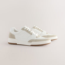 Load image into Gallery viewer, Neutral Smart Casual Trainers with Suede Trim
