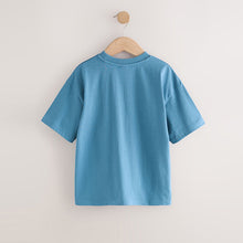 Load image into Gallery viewer, Blue Sequin Spiderman Short Sleeve T-Shirt (3-12yrs)
