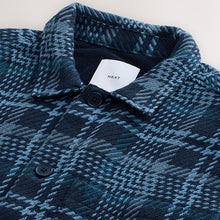 Load image into Gallery viewer, Navy Blue Check Twill Shacket
