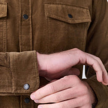 Load image into Gallery viewer, Tan Brown Western Styling Long Sleeve Cord Shirt

