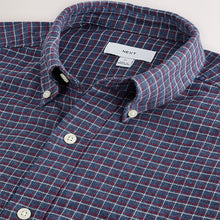 Load image into Gallery viewer, Navy Blue Long Sleeve Check Shirt
