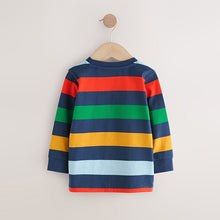 Load image into Gallery viewer, Multi Bright 100% Cotton Long Sleeve Stripe T-Shirt (3mths-6yrs)
