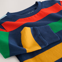 Load image into Gallery viewer, Multi Bright 100% Cotton Long Sleeve Stripe T-Shirt (3mths-6yrs)
