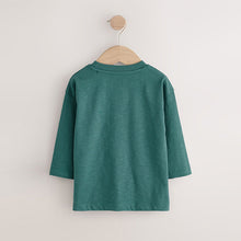 Load image into Gallery viewer, Green Bear Interactive Long Sleeve Appliqué T-Shirt (3mths-6yrs)
