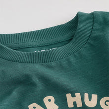 Load image into Gallery viewer, Green Bear Interactive Long Sleeve Appliqué T-Shirt (3mths-6yrs)
