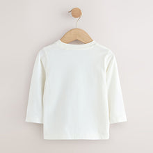 Load image into Gallery viewer, Tan/White/Black Safari Long Sleeve Graphic Print T-Shirts 3 Pack (3mths-6yrs)
