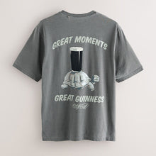 Load image into Gallery viewer, Grey Washed Guinness Relaxed Fit T-Shirt
