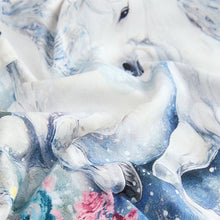 Load image into Gallery viewer, White Horses Oversized Graphic Print T-Shirt (3-12yrs)

