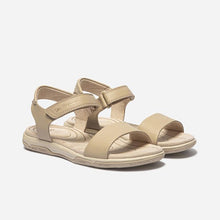 Load image into Gallery viewer, Women&#39;s Sandals Light Beige Leather
