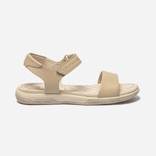 Load image into Gallery viewer, Women&#39;s Sandals Light Beige Leather
