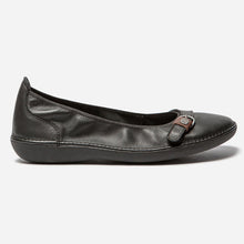 Load image into Gallery viewer, MALINE Women&#39;s Ballerinas Comfort Black Leather
