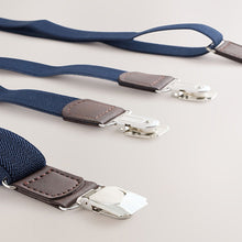 Load image into Gallery viewer, Navy Blue Slim Braces
