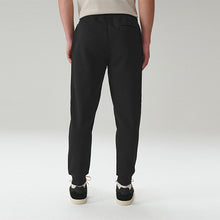 Load image into Gallery viewer, Black Slim Fit Brushback Heavyweight Joggers
