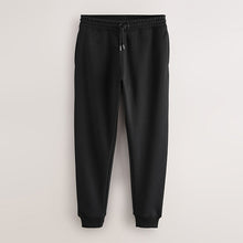 Load image into Gallery viewer, Black Slim Fit Brushback Heavyweight Joggers
