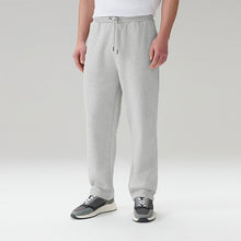 Load image into Gallery viewer, Grey Marl Straight Fit Brushback Heavyweight Joggers
