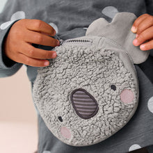 Load image into Gallery viewer, Charcoal Grey Koala Long Sleeve Bag T-Shirt (9mths-6yrs)
