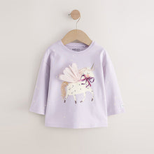 Load image into Gallery viewer, Lilac Purple Long Sleeve T-Shirt (3mths-6yrs)
