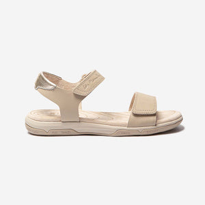 JAZSUNY Lightweight Women's Sandals Beige Leather