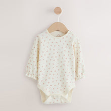 Load image into Gallery viewer, Pink Embroidered Baby Cord Pinafore Long Sleeve Bodysuit &amp; Tights Set (0-18mths)
