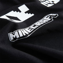 Load image into Gallery viewer, Black Creeper Single Minecraft T-Shirt (3-12yrs)
