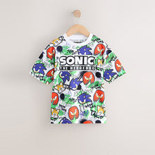 Load image into Gallery viewer, Red/Blue All Over Print Sonic T-Shirt (3-12yrs)
