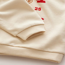 Load image into Gallery viewer, Ecru Christmas Crew Neck Jersey Sweatshirt (3mths-6yrs)
