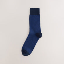 Load image into Gallery viewer, Navy Blues Pattern Smart Socks 5 Pack
