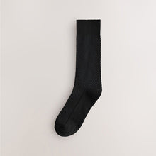Load image into Gallery viewer, Black/Grey Pattern Smart Socks 5 Pack
