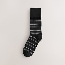 Load image into Gallery viewer, Black/Grey Pattern Smart Socks 5 Pack
