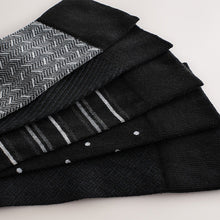 Load image into Gallery viewer, Black/Grey Pattern Smart Socks 5 Pack
