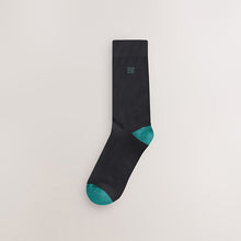 Load image into Gallery viewer, Black Rich Heel Cushioned Sole Comfort Socks
